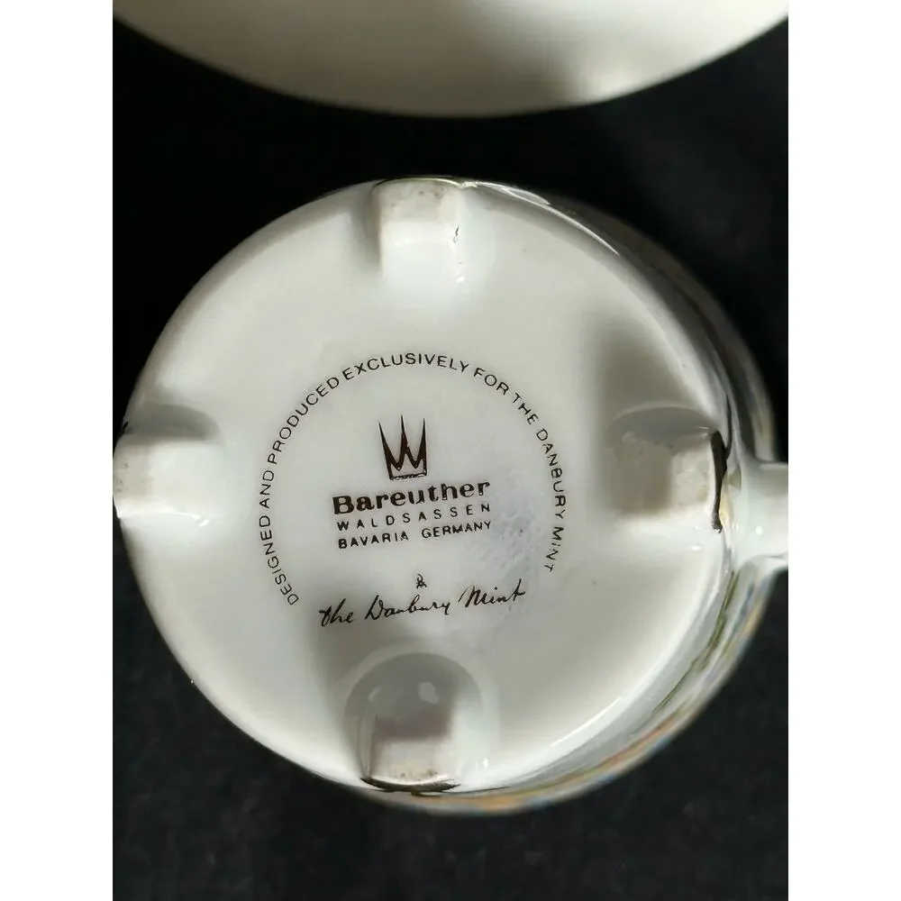 The Danbury Mint BAREATHER WALDSASSEN Demitasse Cup & Saucer Bavaria Germany